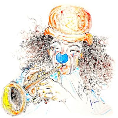 Clown trumpeter 